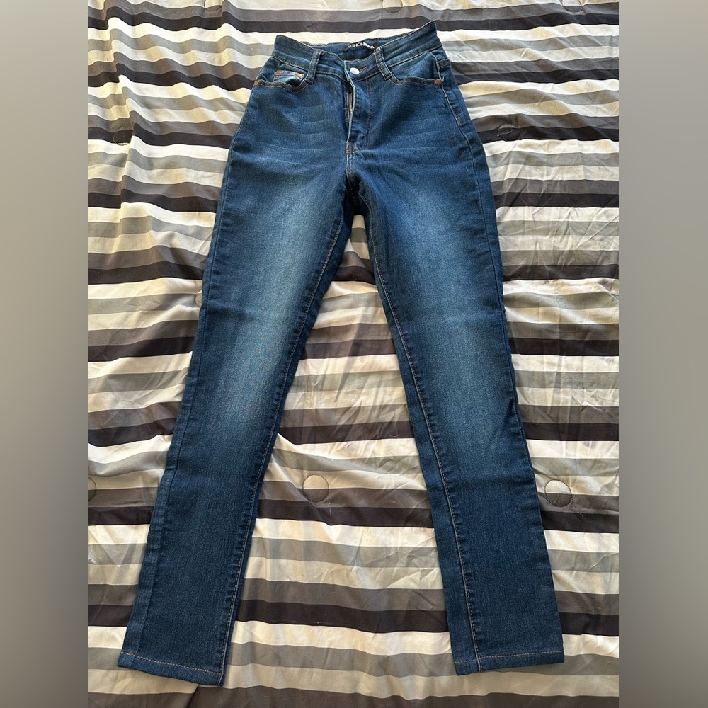 Fashion Nova Dark Blue Skinny Jeans